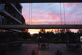 Abendstimmung Kienzle-Treff Terrasse