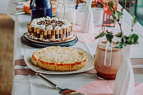 Bild eines kuchenbuffet