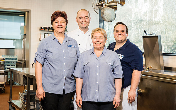 Mitarbeiter und Mitarbeiterinnen des Kienzle-Treffs